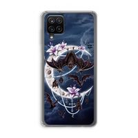 Vleermuizen Maan: Samsung Galaxy A12 Transparant Hoesje