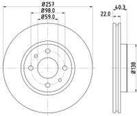 Remschijf 8DD355103971