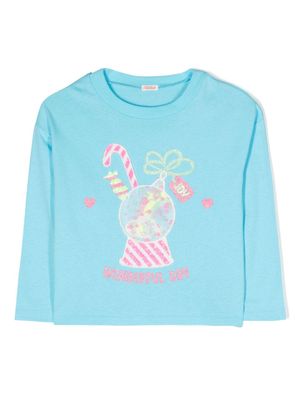 Billieblush t-shirt à imprimé graphique - Bleu