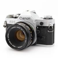 Canon AE-1 zilver + FD 50mm f/1.8 S.C. occasion