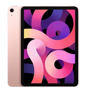 Refurbished iPad Air 4 64 GB 4G Rosegoud Zichtbaar gebruikt