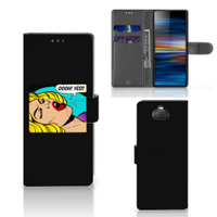 Sony Xperia 10 Wallet Case met Pasjes Popart Oh Yes