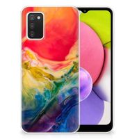 Hoesje maken Samsung Galaxy A03S Watercolor Dark