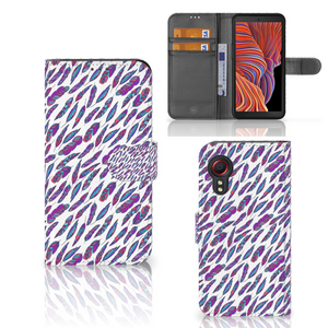 Samsung Galaxy Xcover 5 Telefoon Hoesje Feathers Color