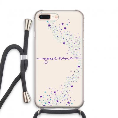 Sterren: iPhone 7 PLUS Transparant Hoesje met koord