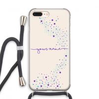 Sterren: iPhone 7 PLUS Transparant Hoesje met koord