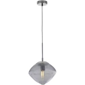 ECO-Light GREENWICH I-GREENWICH-E-S1 BLU Hanglamp E27 60 W Zeeblauw, Chroom