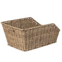 Basil cento rattan look - fietsmand - achterop - lichtbruin