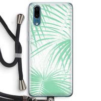 Palmbladeren: Huawei P20 Transparant Hoesje met koord