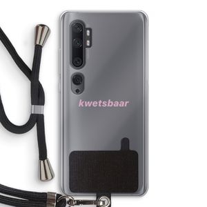 kwetsbaar: Xiaomi Mi Note 10 Transparant Hoesje met koord