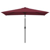 The Living Store Parasol Bordeauxrood 300 x 200 x 252 cm - UV-beschermend Polyester