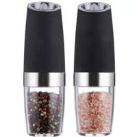 Ruhhy Zout- en pepermolen set - elektrisch - 20 x 6 cm - pepermolens en zoutmolens