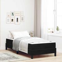 Boxspringbed met matras met matras Zwart 80 x 200 cm Fluweel