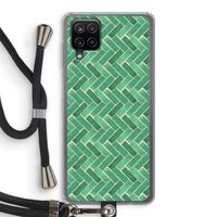 Moroccan tiles 2: Samsung Galaxy A12 Transparant Hoesje met koord