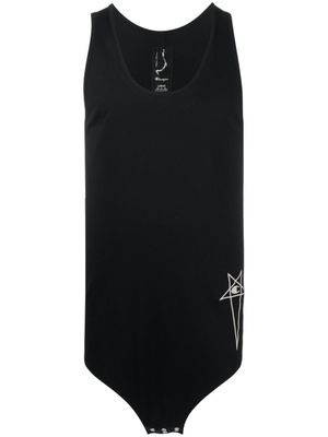 Rick Owens X Champion débardeur en coton à logo brodé - Noir