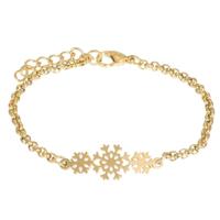 iXXXi Schakel Armband Snow Flake Goud
