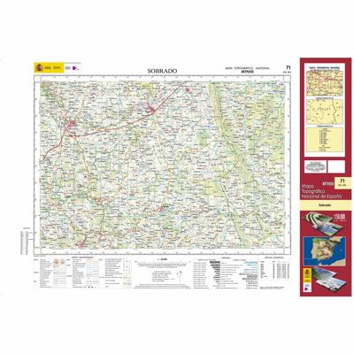 Topografische kaart 71 MT50 Sobrado | CNIG - Instituto Geográfico Nacional1