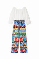 Lange etnische jumpsuit Stella Jean - WHITE - S Lange etnische jumpsuit Stella Jean - WHITE - S