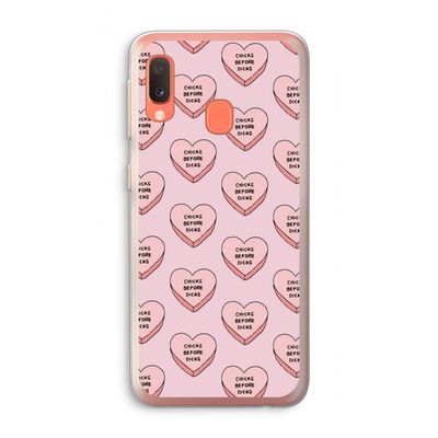 Chicks before dicks: Samsung Galaxy A20e Transparant Hoesje