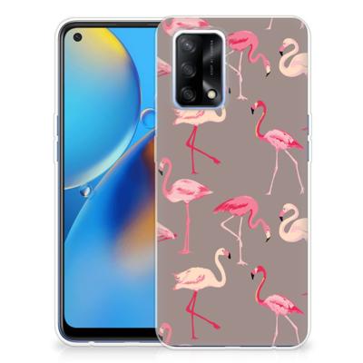 OPPO A74 4G | TPU Hoesje | Flamingo