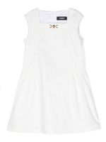 Versace Kids robe à imprimé Barocco - Blanc