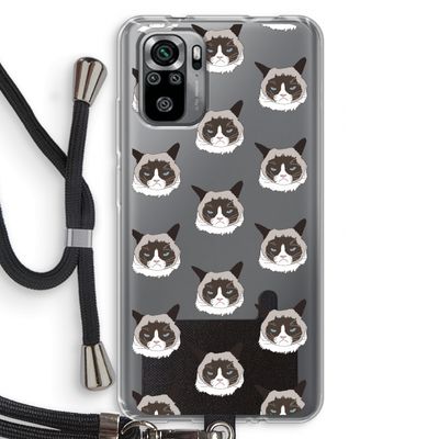 It's a Purrr Case: Xiaomi Redmi Note 10S Transparant Hoesje met koord