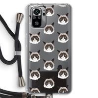 It's a Purrr Case: Xiaomi Redmi Note 10S Transparant Hoesje met koord