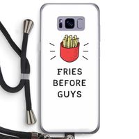 Fries before guys: Samsung Galaxy S8 Transparant Hoesje met koord