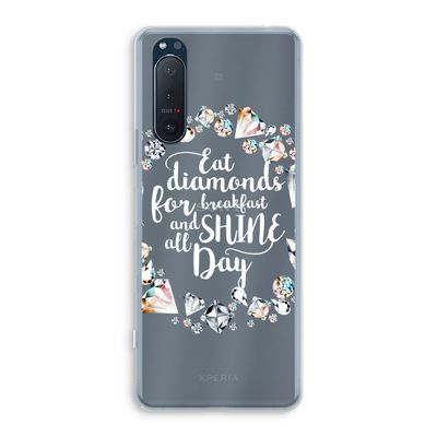 Diamonds: Sony Xperia 5 II Transparant Hoesje
