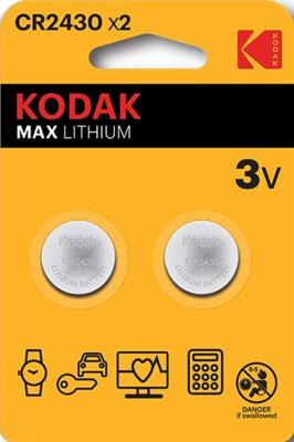 Kodak CR2430 lithium knoopcel batterij blister(2) - 3241080
