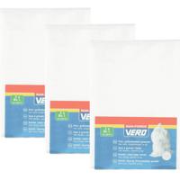 Vero Grofvuil Afvalzakken - 15x - 80 liter - 65 x 98 cm - geweven - extra stevig - wit