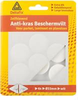 Anti-krasvilt rond 33mm wit 6st - Deltafix
