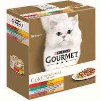 Gold luxe mix 8x85g kattenvoer - Gourmet