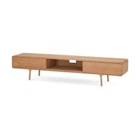 Gazzda Fawn Lowboard TV meubel Naturel - 2 Lades - 220 cm