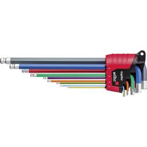 Wiha Inbus Haakse schroevendraaierset 1.5 mm, 2 mm, 2.5 mm, 3 mm, 4 mm, 5 mm, 6 mm, 8 mm, 10 mm 1.5 mm, 2 mm, 2.5 mm, 3 mm, 4 mm, 5 mm, 6 mm, 8 mm, 10 mm