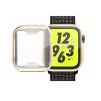 volledige Plating TPU Case voor Apple Watch serie 4 44mm (goud)