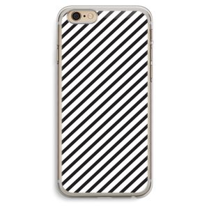 Strepen zwart-wit: iPhone 6 Plus / 6S Plus Transparant Hoesje