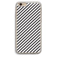 Strepen zwart-wit: iPhone 6 Plus / 6S Plus Transparant Hoesje