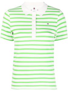 Tommy Hilfiger polo en coton à rayures - Vert