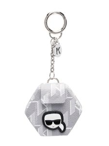 Karl Lagerfeld porte-clés K/Ikonik à mini pochette - Gris