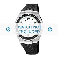 Calypso horlogeband K6063-3 / K6063-4 Rubber Zwart - thumbnail