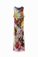 Midi jurk met bloemenprint - MATERIAL FINISHES - XL