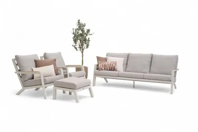 Trestino stoel-bank loungeset lausanne latte