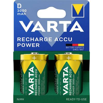 Varta VARTA Recharge Accu Power D 3000 mAh Blister 2 Oplaadbare D batterij (mono) Alkaline 1.5 V 2 stuk(s)