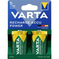 Varta VARTA Recharge Accu Power D 3000 mAh Blister 2 Oplaadbare D batterij (mono) Alkaline 1.5 V 2 stuk(s)