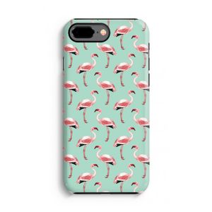Flamingoprint groen: iPhone 8 Plus Tough Case
