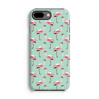 Flamingoprint groen: iPhone 8 Plus Tough Case