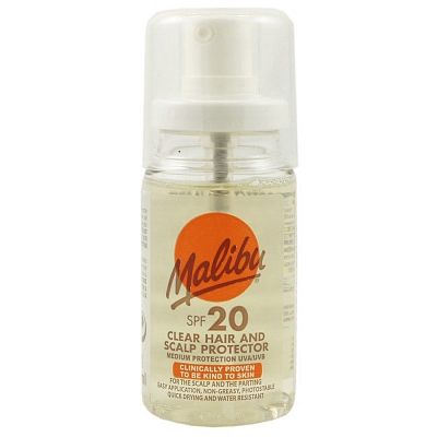 Malibu Clear Hair & Scalp Protector Zonnebrand Spray SPF20 - 50ml