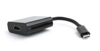 Gembird USB-C naar HDMI adapter zwart - 9580125 Gembird USB-C naar HDMI adapter zwart - 9580125
