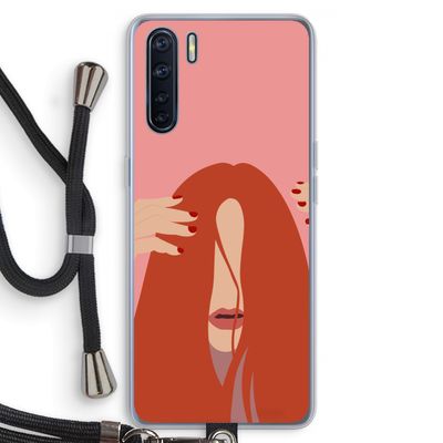 Woke up like this: Oppo A91 Transparant Hoesje met koord